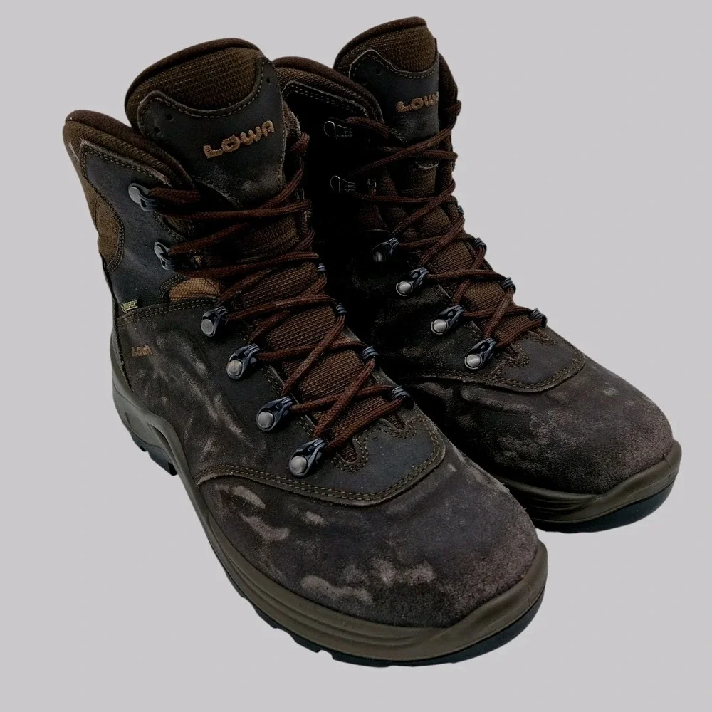 Lowa Nabucco GTX Boots Mens Size 7.5 Brown Gore Tex Winter Hiking Trail Outdoor